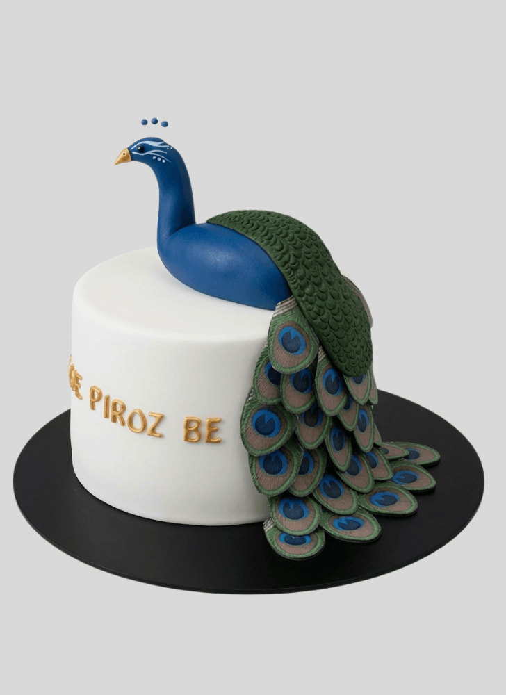 Lovely Peacock Cake Design