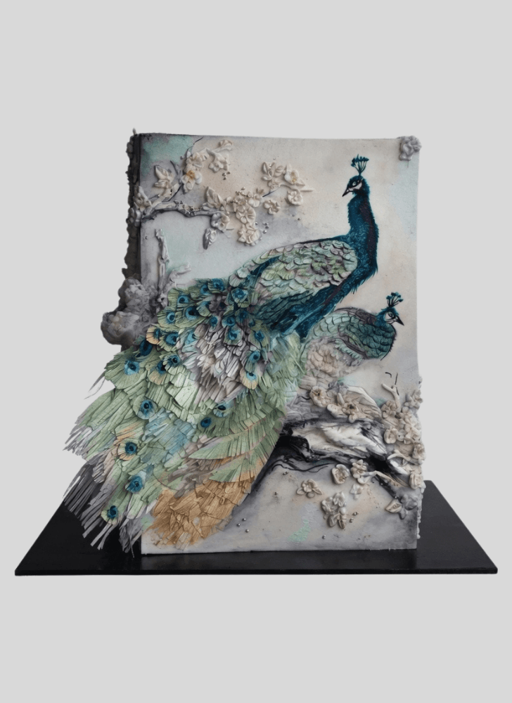 Pleasing Peacock Cake