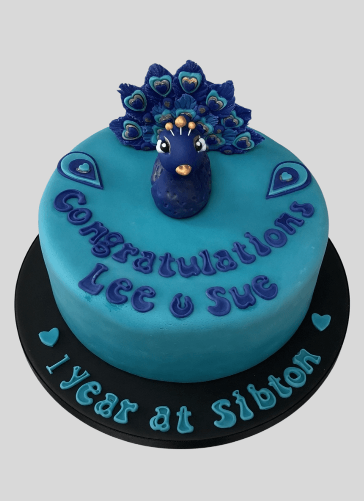 Shapely Peacock Cake