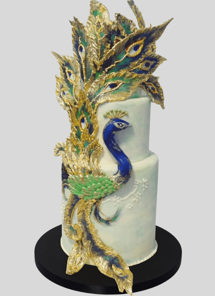 Wonderful Peacock Cake Design