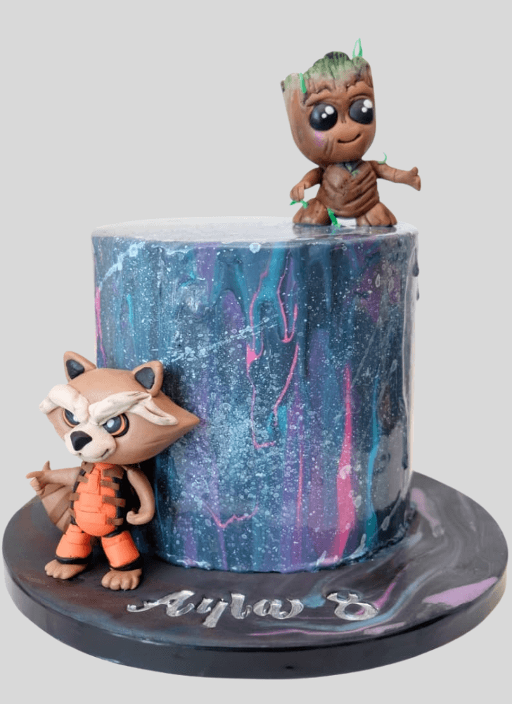 Appealing Rocket Raccoon Cake