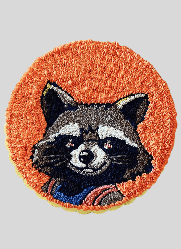Bewitching Rocket Raccoon Cake