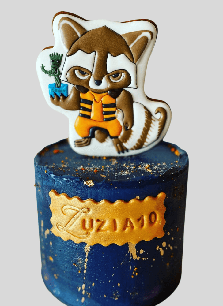 Charming Rocket Raccoon Cake