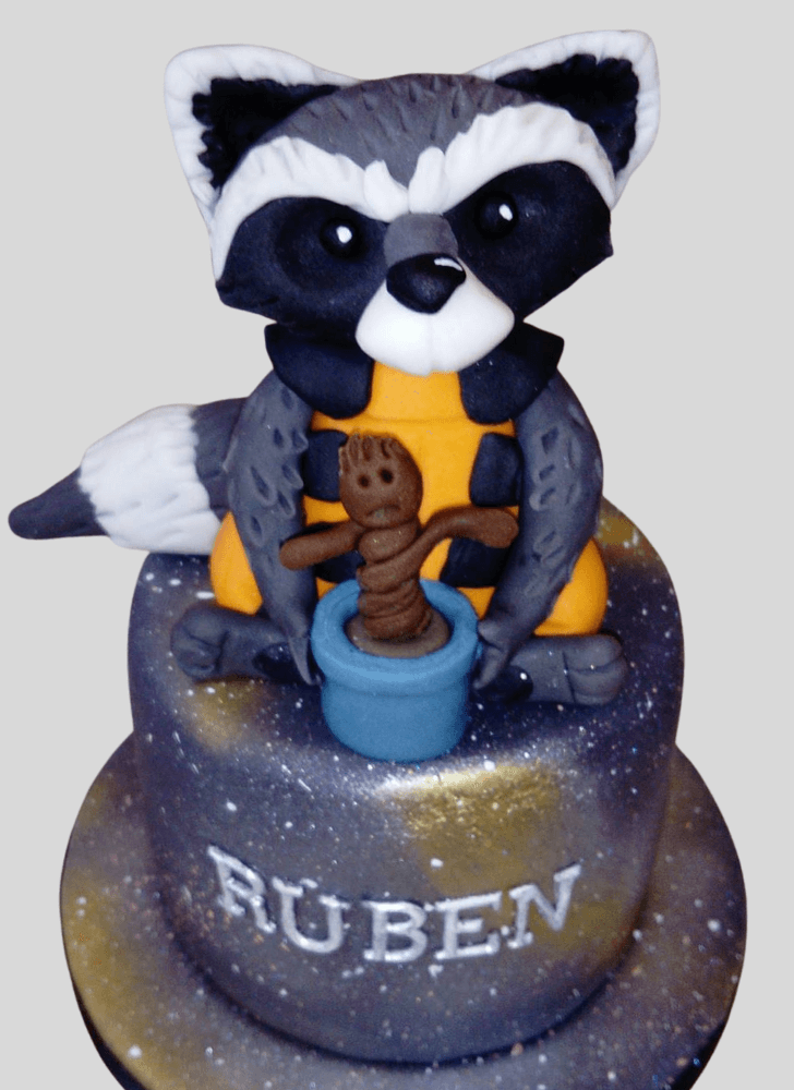 Classy Rocket Raccoon Cake