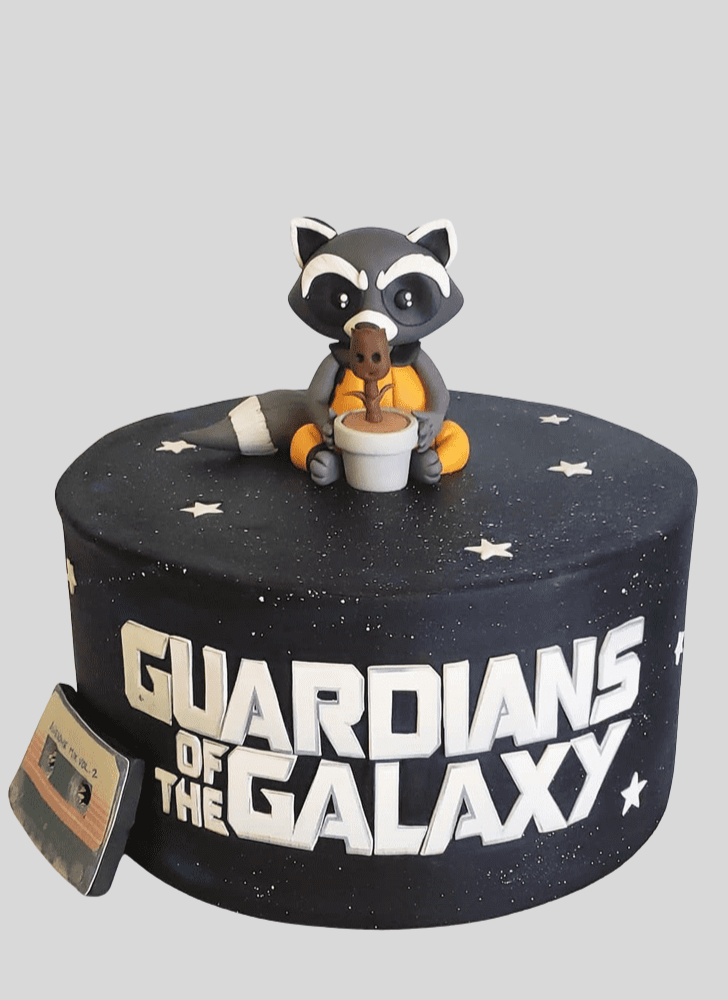 Comely Rocket Raccoon Cake