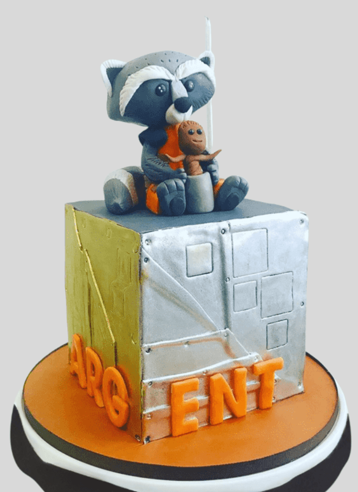 Dazzling Rocket Raccoon Cake