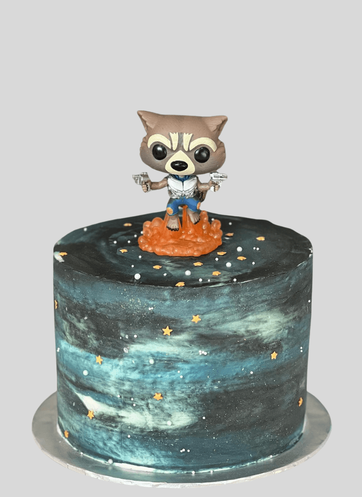 Delightful Rocket Raccoon Cake