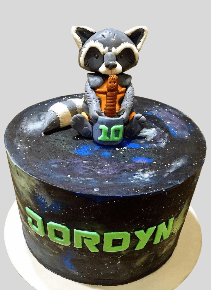 Fair Rocket Raccoon Cake
