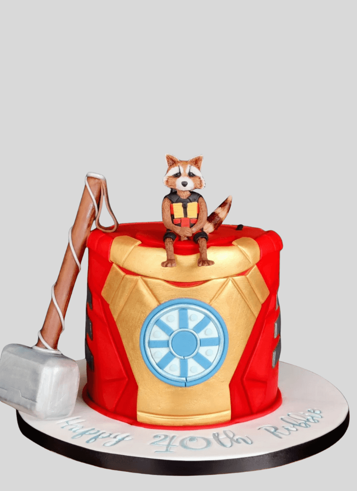 Fascinating Rocket Raccoon Cake