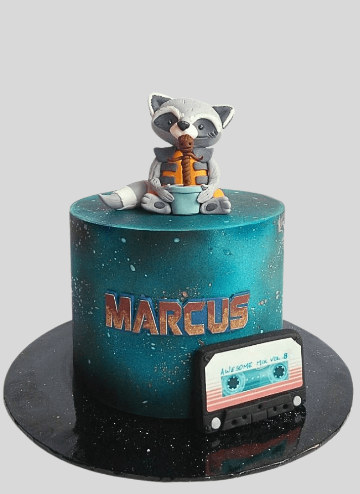 Fetching Rocket Raccoon Cake