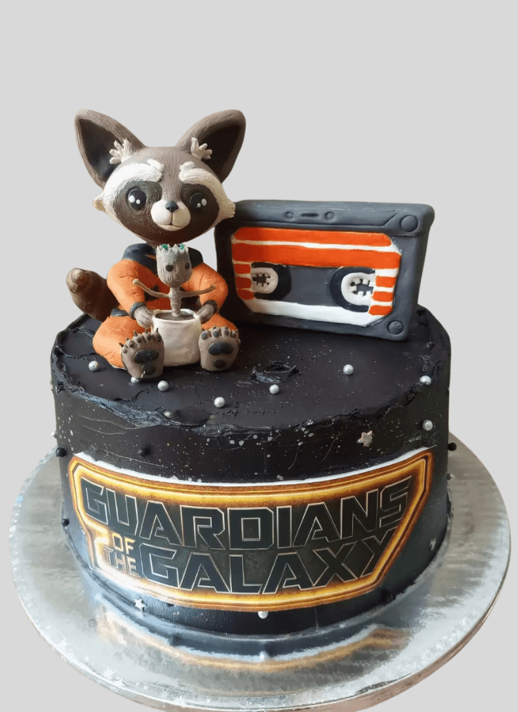 Graceful Rocket Raccoon Cake