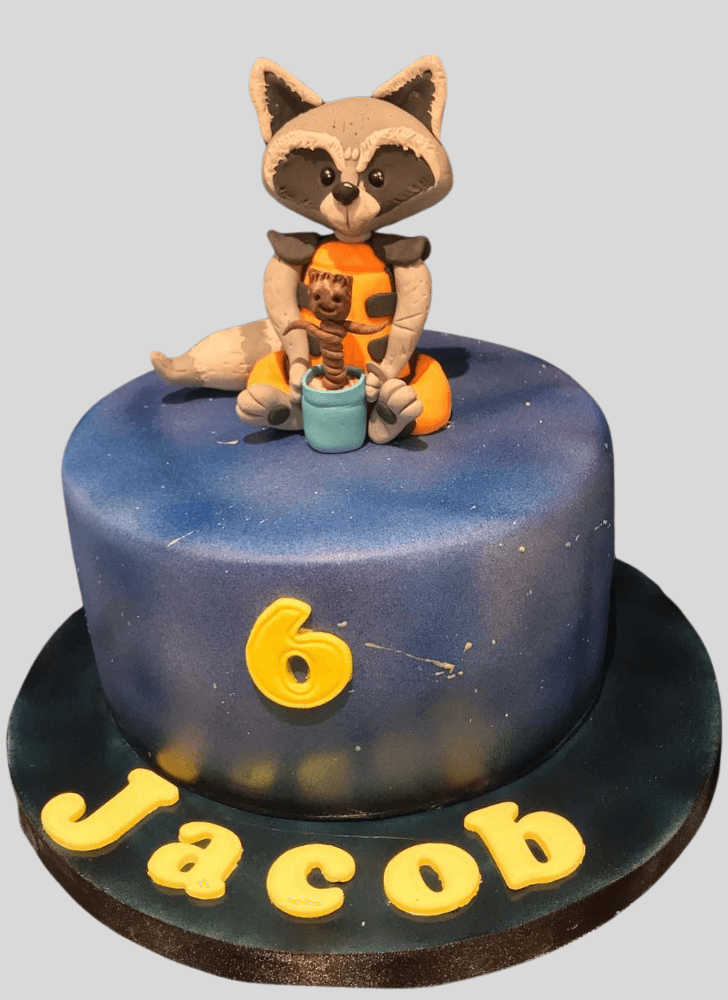 Lovely Rocket Raccoon Cake Design
