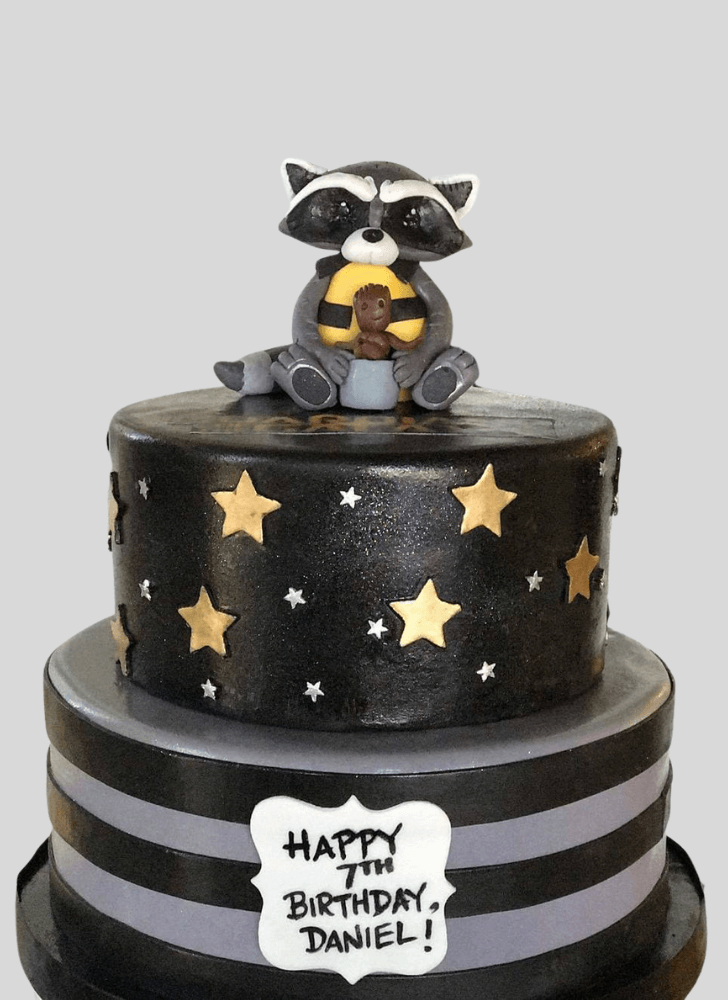 Pleasing Rocket Raccoon Cake