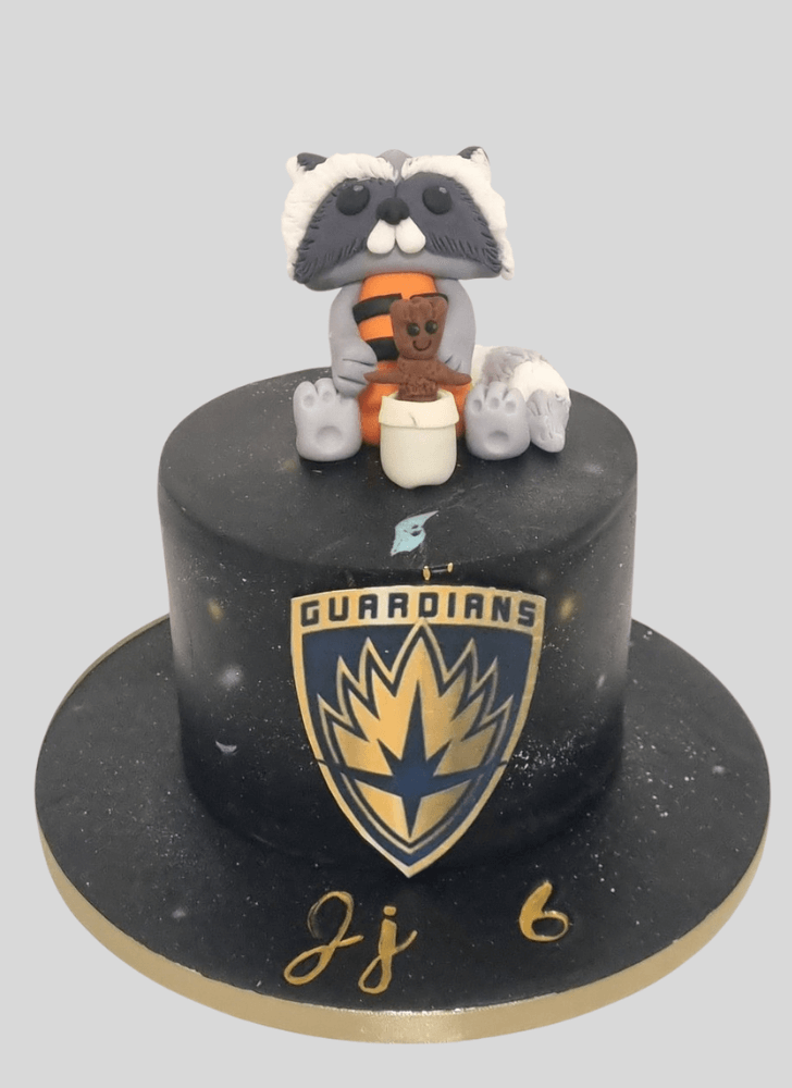 Pretty Rocket Raccoon Cake