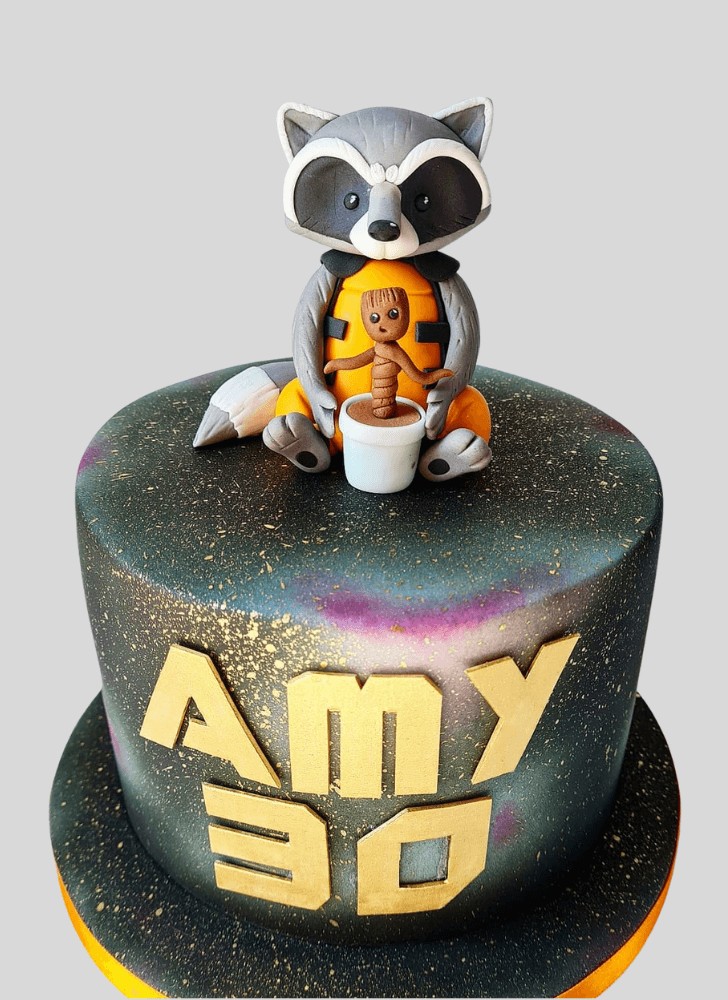 Splendid Rocket Raccoon Cake