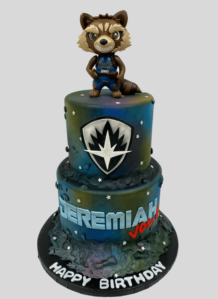 Stunning Rocket Raccoon Cake