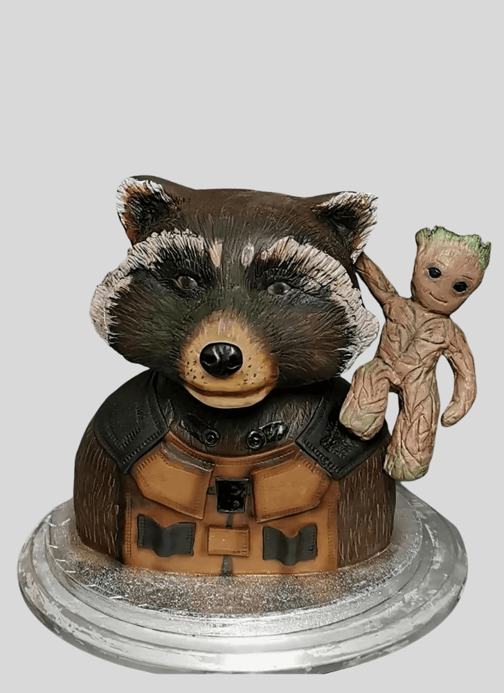 Superb Rocket Raccoon Cake
