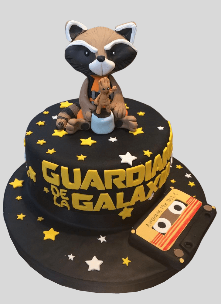 Wonderful Rocket Raccoon Cake Design