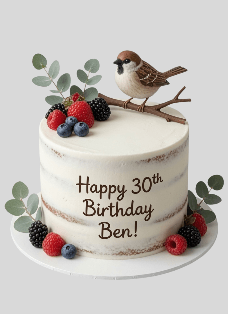 Captivating Sparrow Cake