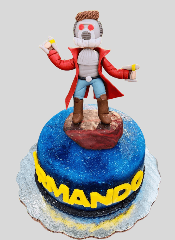 Magnetic Star Lord Cake