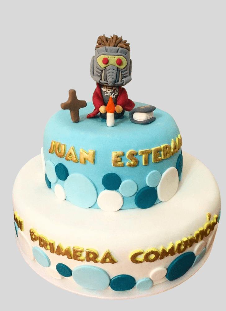 Pleasing Star Lord Cake