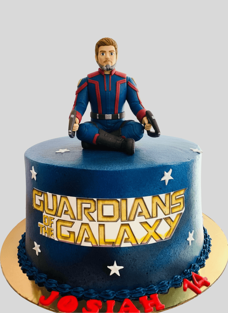 Shapely Star Lord Cake