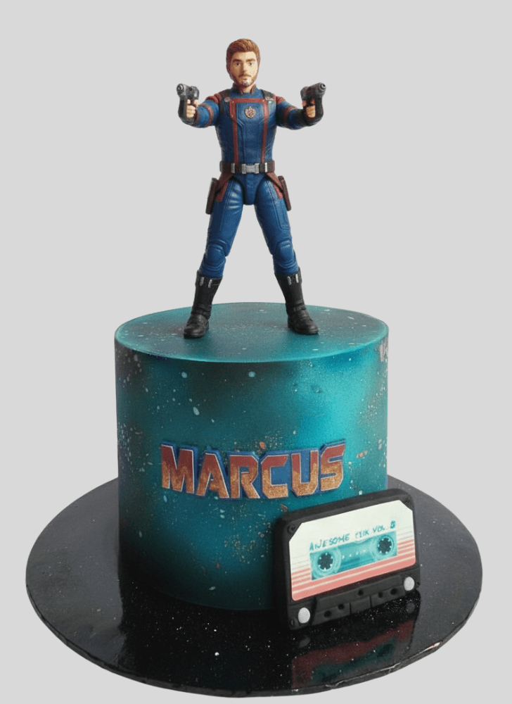 Slightly Star Lord Cake
