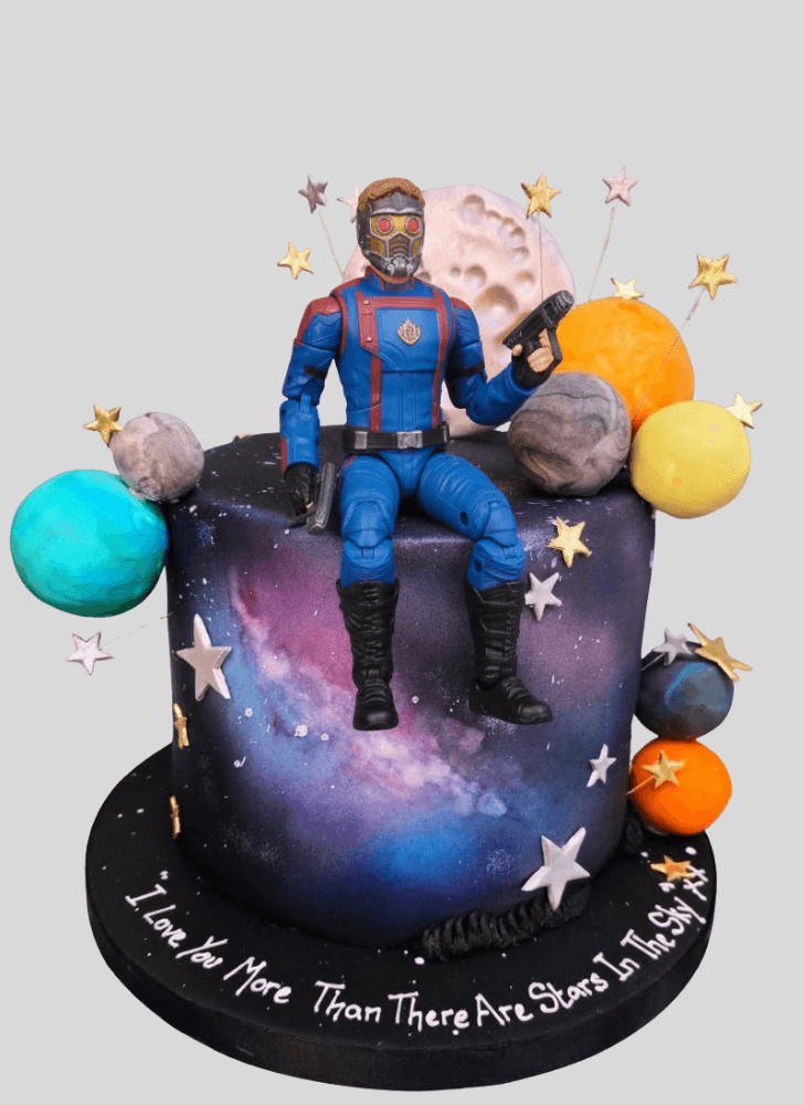Wonderful Star Lord Cake Design