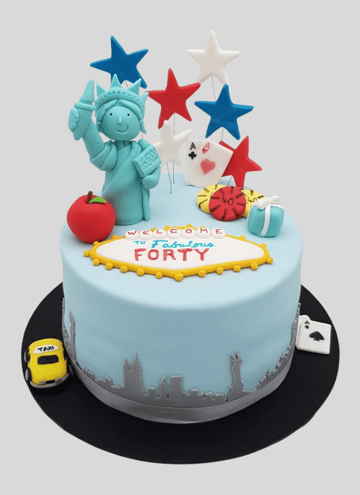 Appealing Statue of Liberty Cake