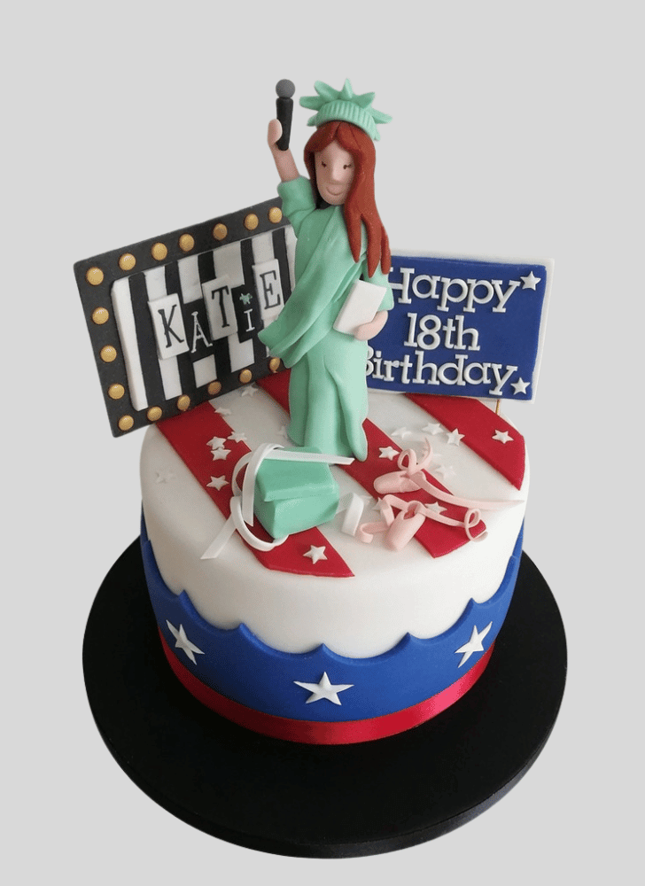 Beauteous Statue of Liberty Cake