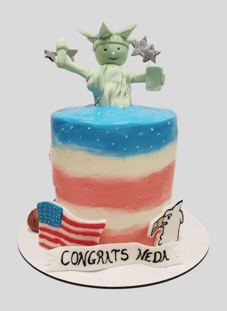 Delightful Statue of Liberty Cake