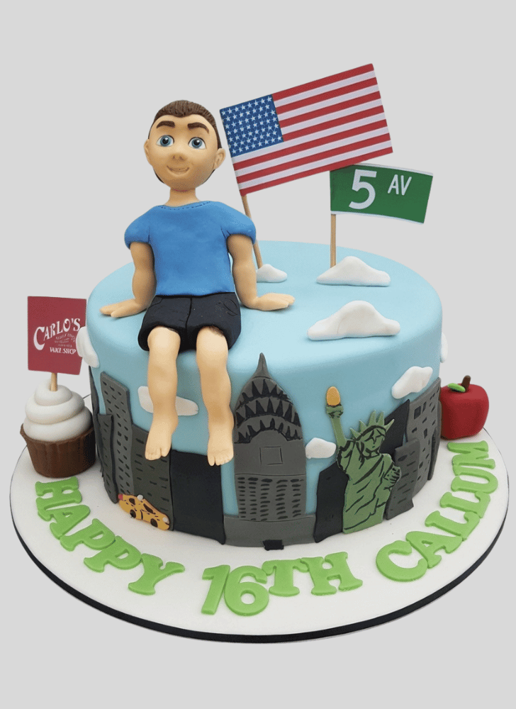Fetching Statue of Liberty Cake