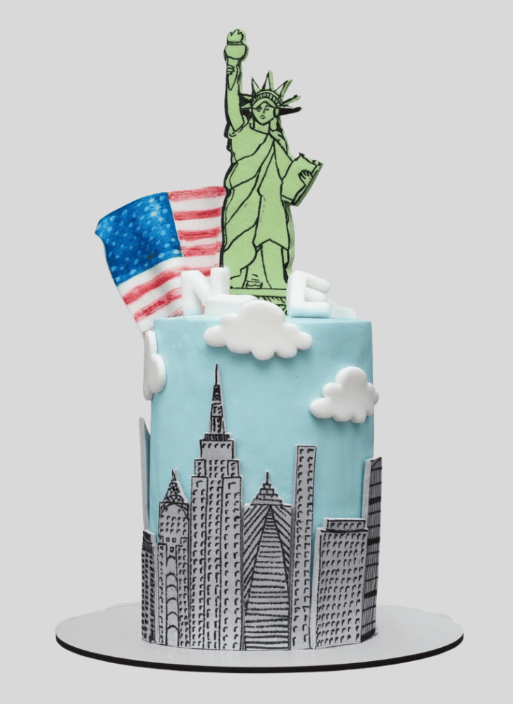 Graceful Statue of Liberty Cake
