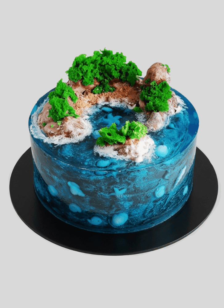 Captivating Water Cake