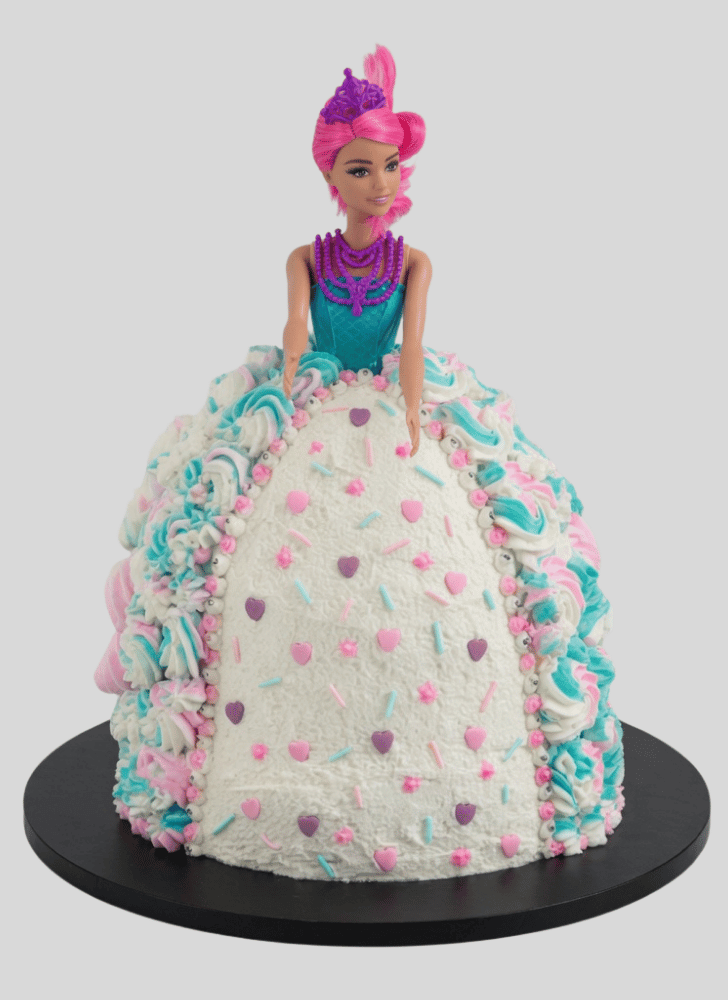 Inviting Barbie Cake