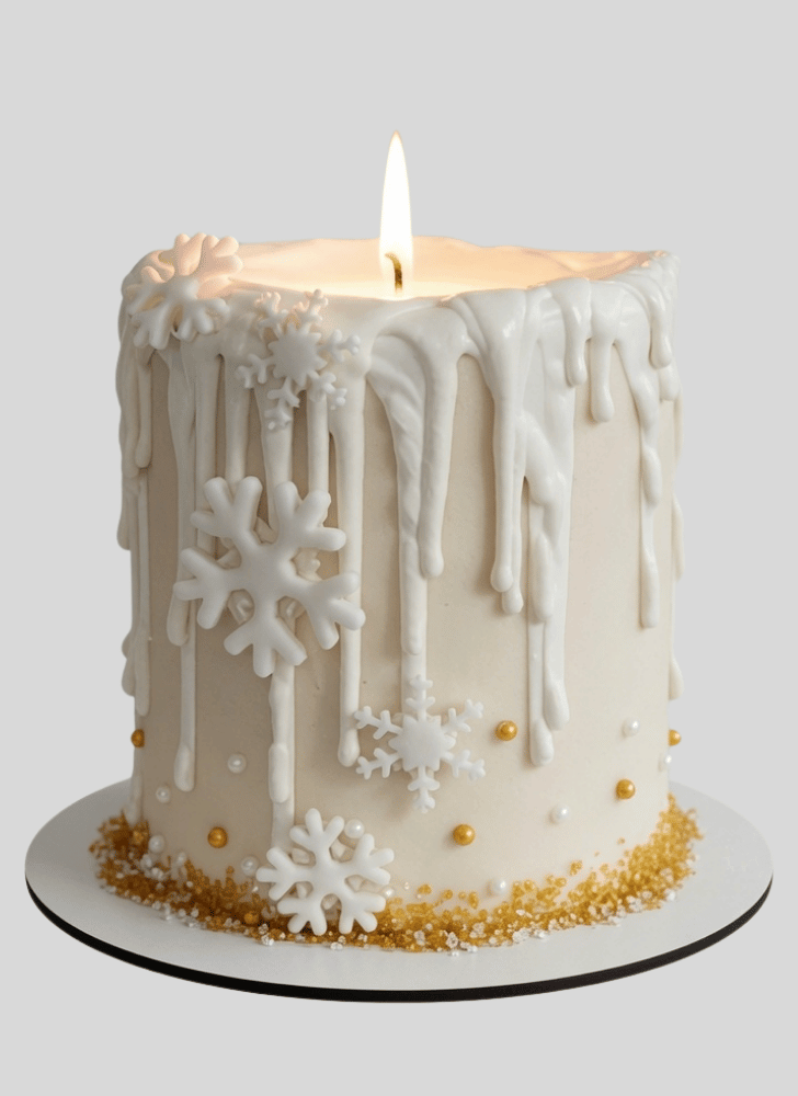 Dazzling Candle Cake