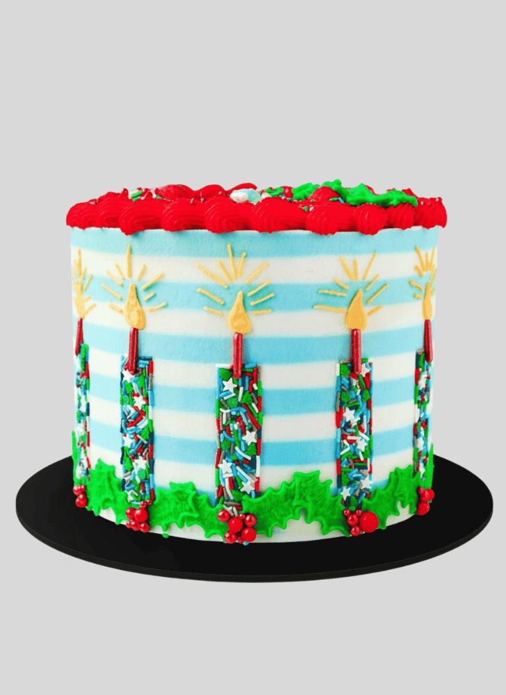 Delicate Candle Cake