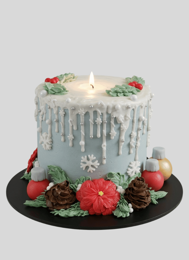 Elegant Candle Cake