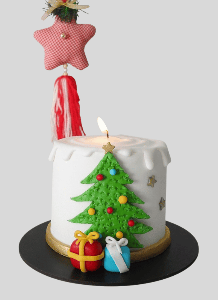 Enthralling Candle Cake
