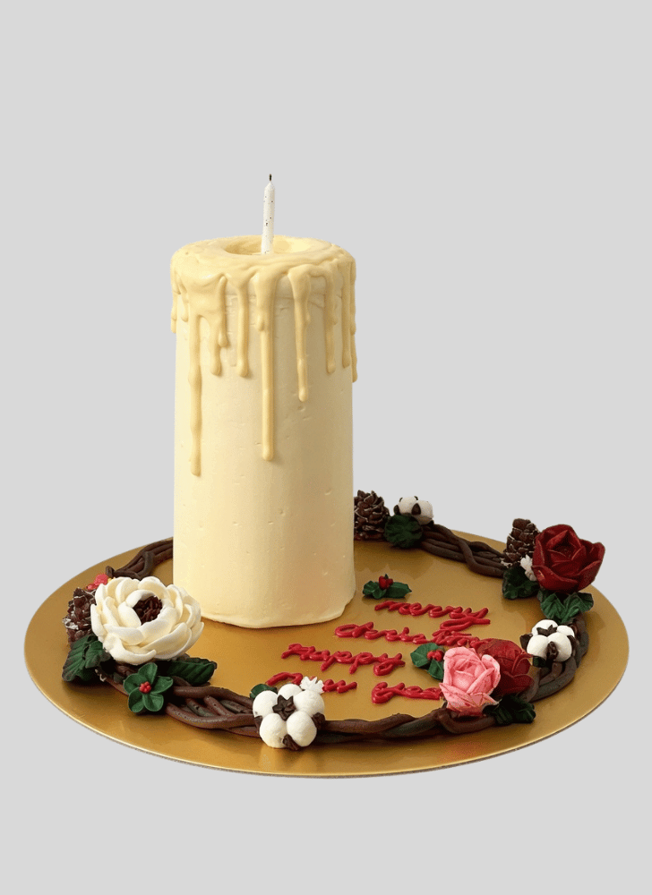 Lovely Candle Cake Design