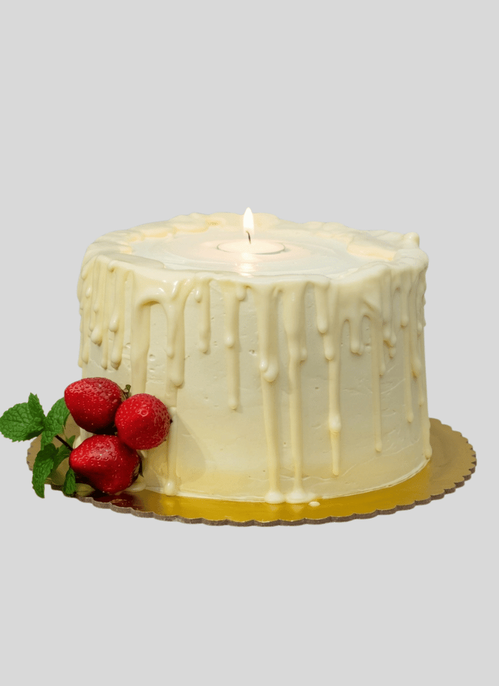 Pretty Candle Cake