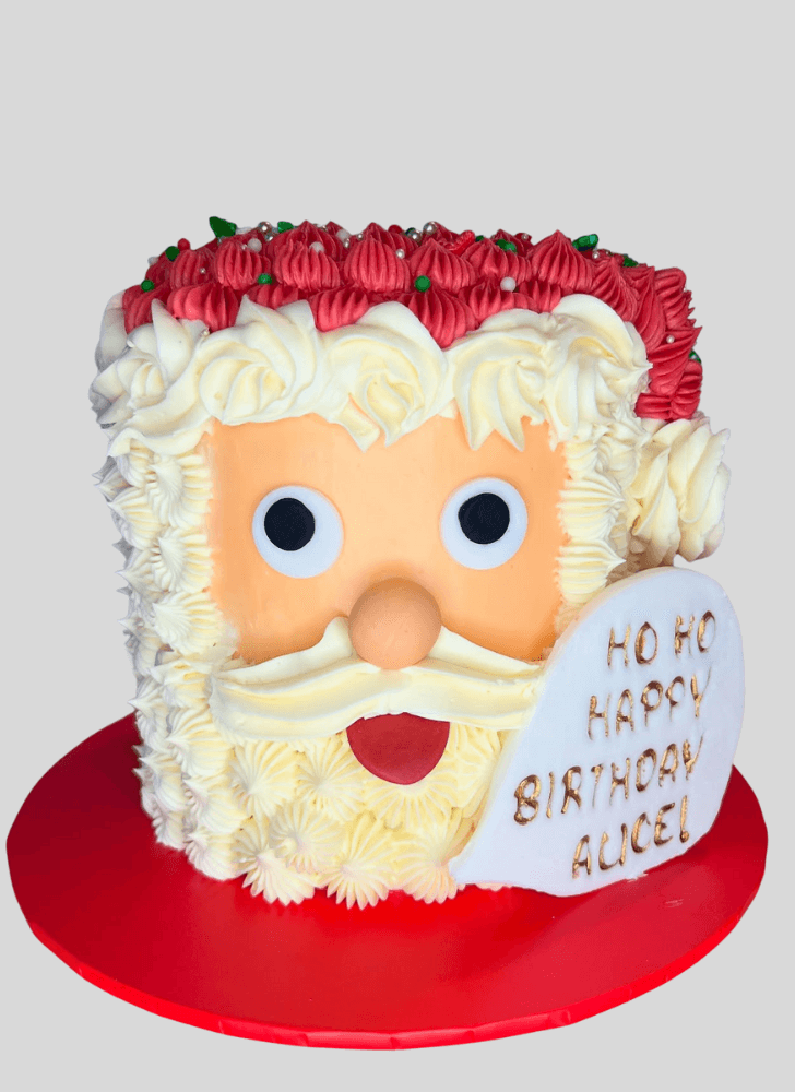 Admirable Santa Cake Design