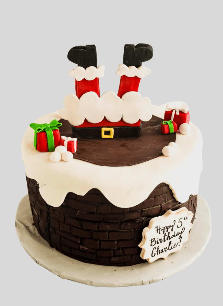 Beauteous Santa Cake