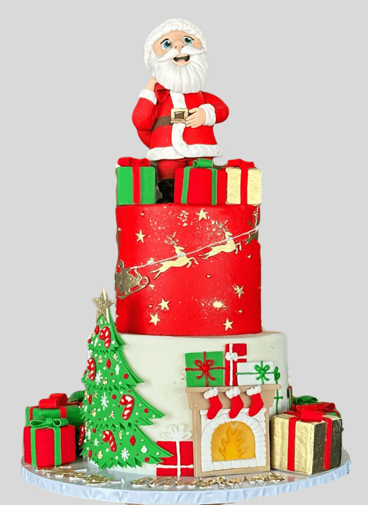 Delightful Santa Cake