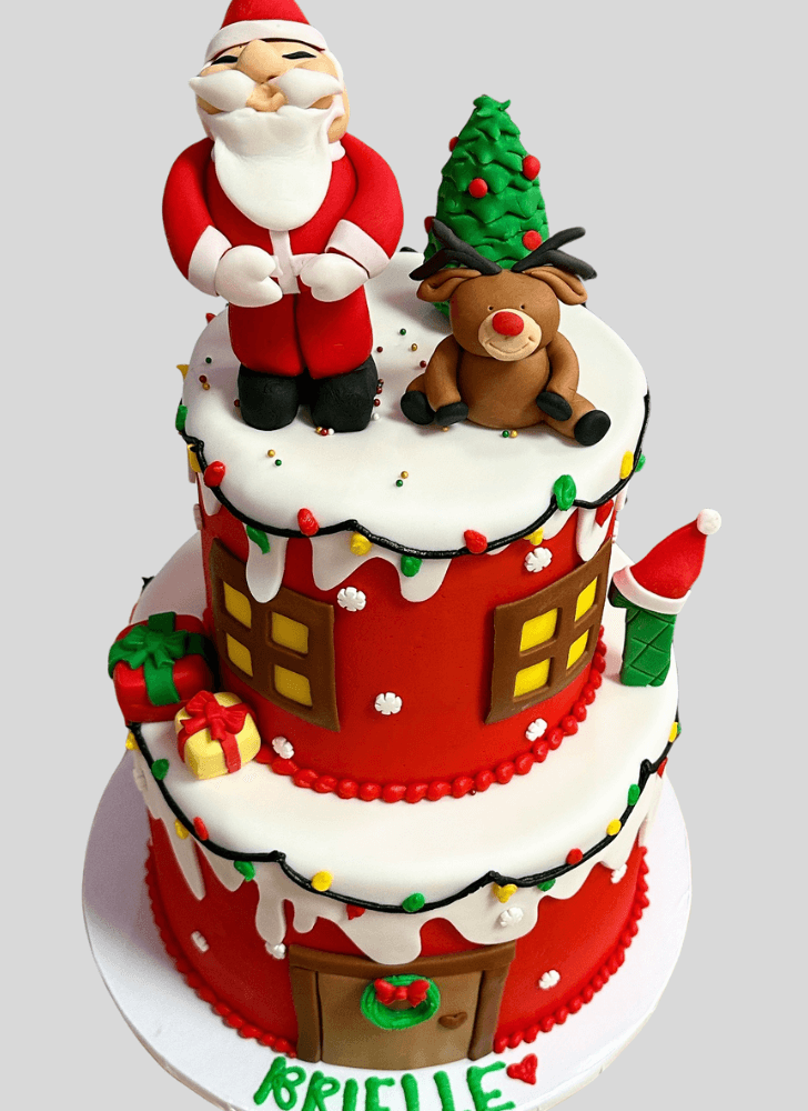 Radiant Santa Cake