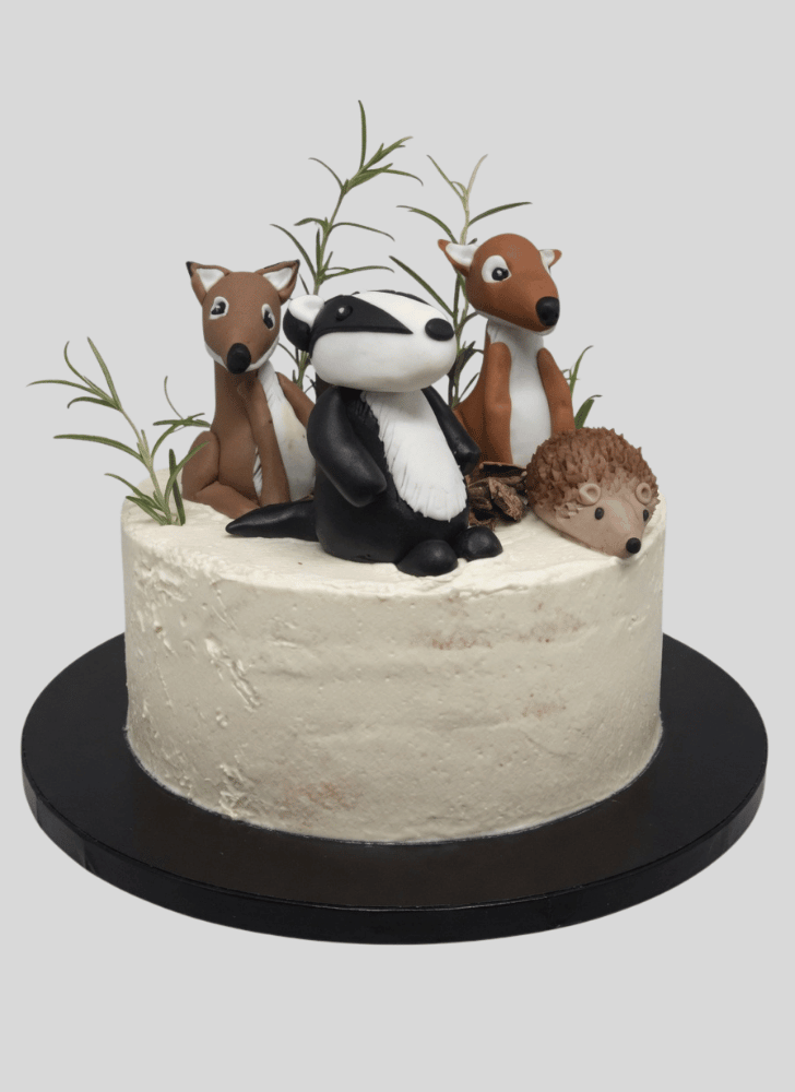 Charming Badger Cake