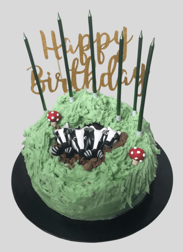 Inviting Badger Cake