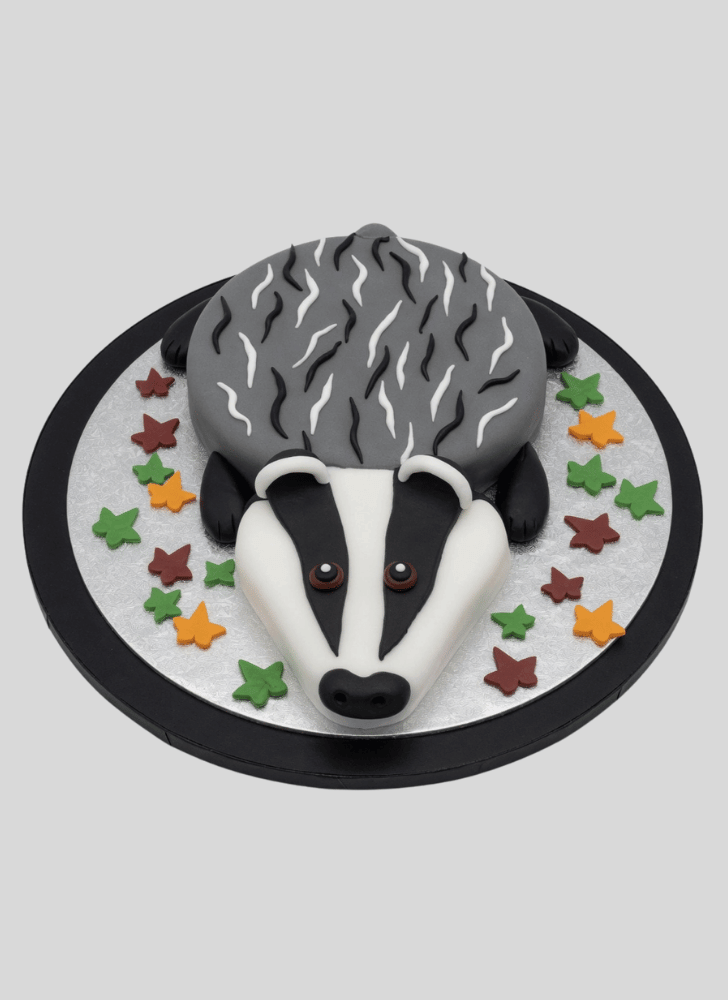 Lovely Badger Cake Design