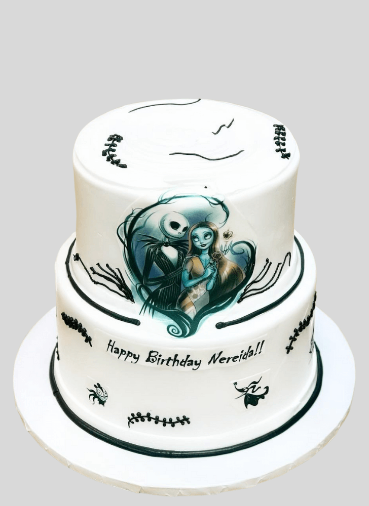 Alluring Jack Skellington Cake
