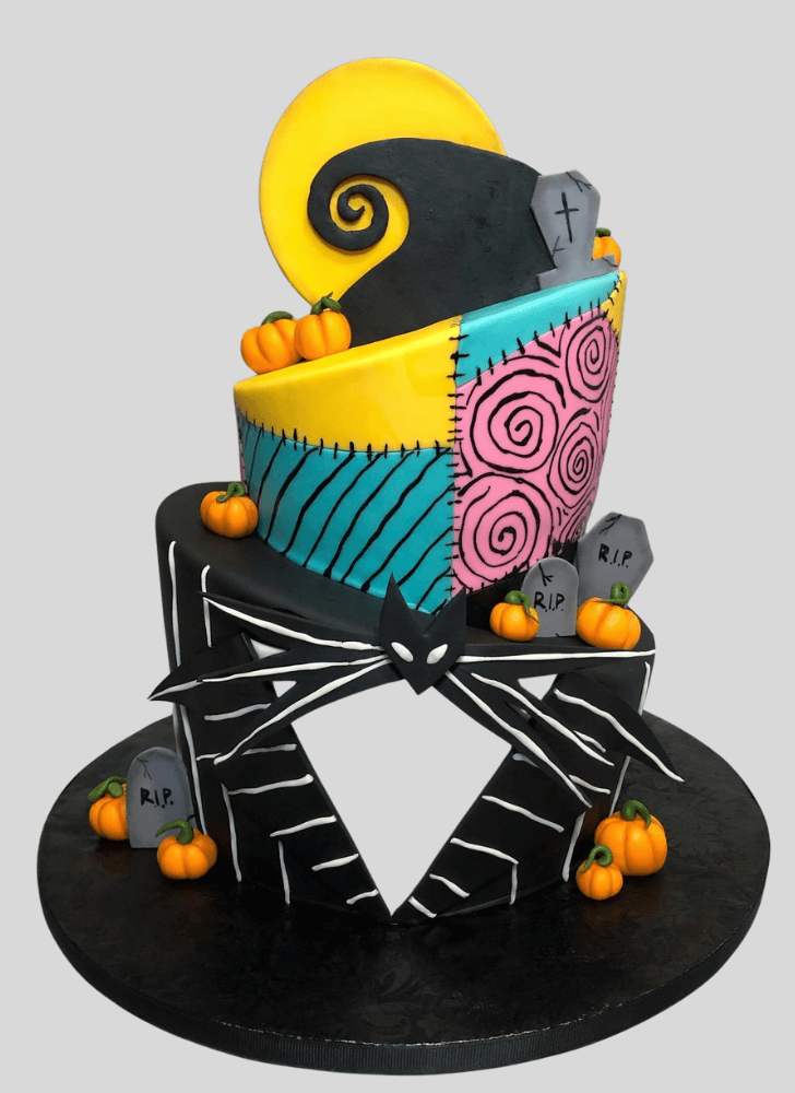 Appealing Jack Skellington Cake